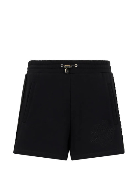  Philipp Plein Elastic-waistband Shorts - Black 
