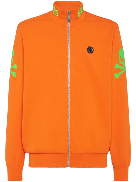 Philipp Plein Embroidered Bomber Jacket - Orange 