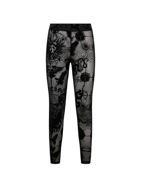  Philipp Plein Embroidered Leggings - Black 