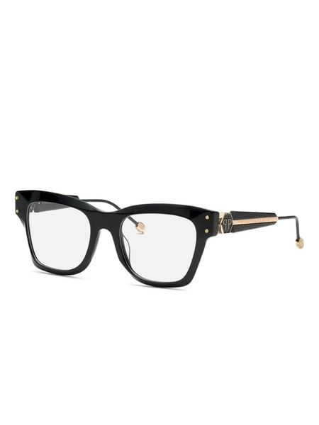  Philipp Plein Eyewear Cat Eye Frames - Black 