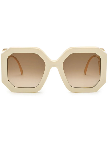 Philipp Plein Eyewear Diva Oversize-frame Sunglasses - Neutrals 