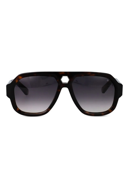  Philipp Plein Eyewear Geometric-frame Sunglasses - Brown 