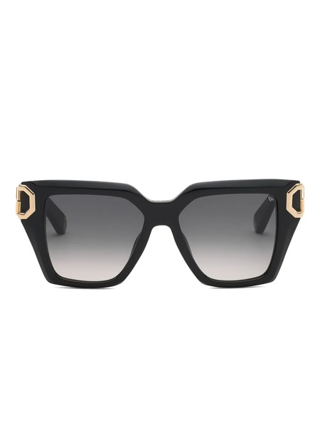  Philipp Plein Eyewear Logo-plaque Sunglasses - Black 