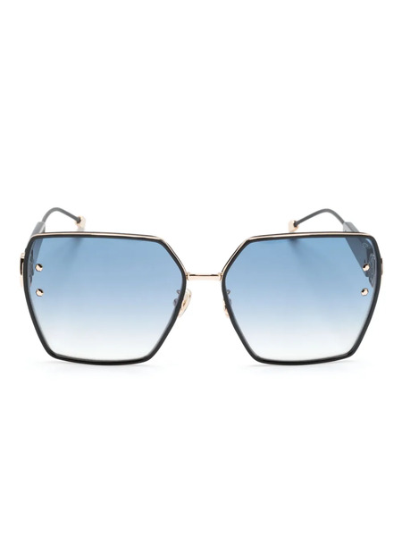  Philipp Plein Eyewear Oversize-frame Sunglasses - Gold 