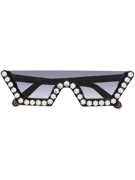  Philipp Plein Eyewear Plein Crystal Lux Sunglasses - Black 