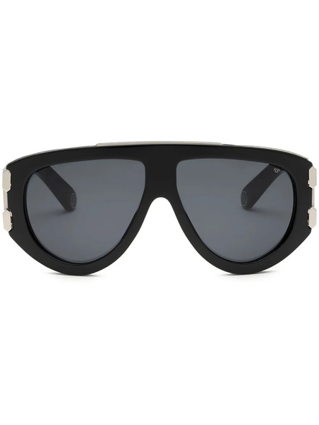  Philipp Plein Eyewear Plein Eagle Pilot-frame Sunglasses - Black 