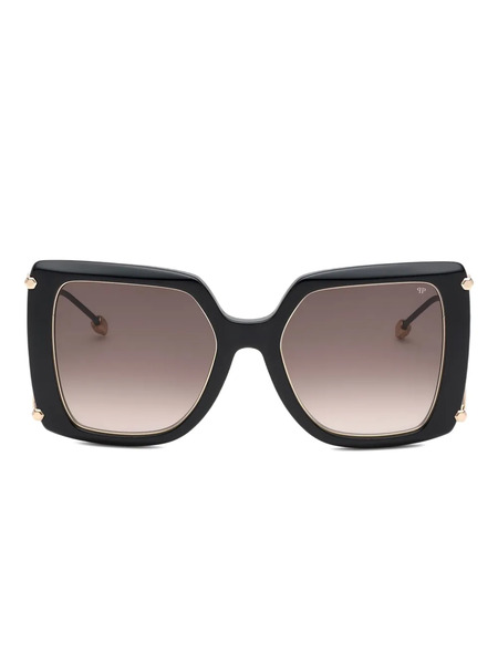  Philipp Plein Eyewear Queen Geometric-frame Sunglasses - Black 