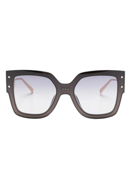  Philipp Plein Eyewear Rose Venus Square-frame Sunglasses - Black 