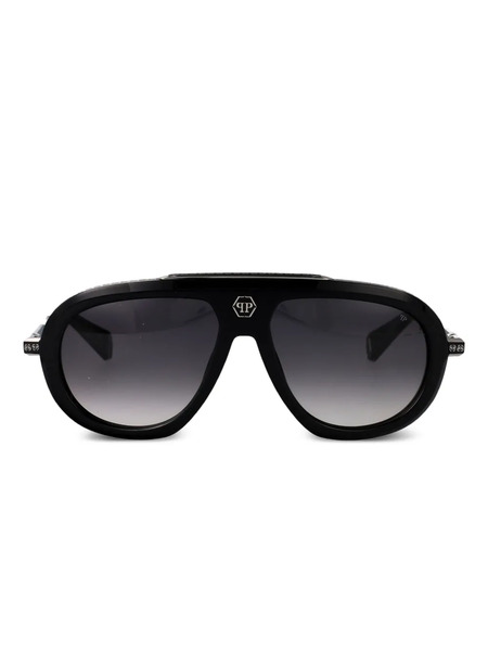  Philipp Plein Eyewear Shield-frame Sunglasses - Black 