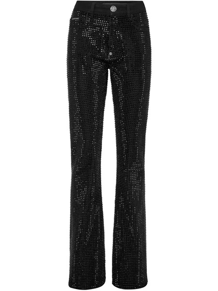  Philipp Plein Flared Jeans - Black 
