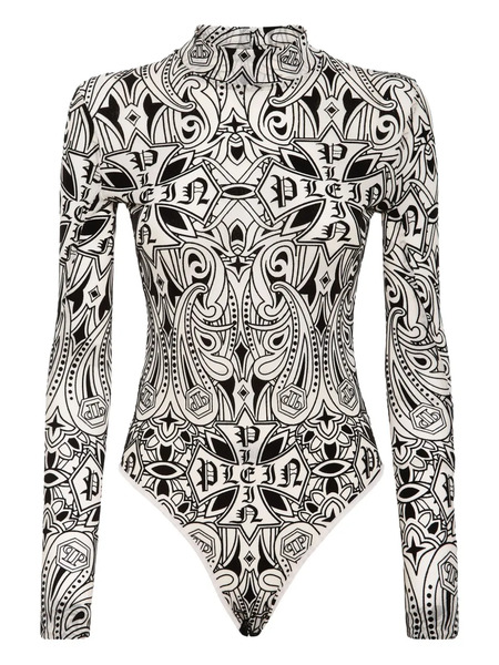  Philipp Plein Gothic Plein Bodysuit - Neutrals 