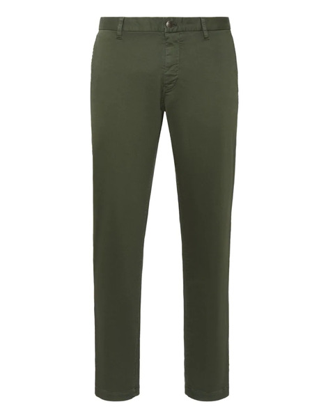  Philipp Plein Hexagon Patch Slim-fit Chinos - Green 