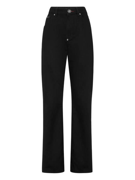  Philipp Plein Hexagon-plaque Jeans - Black 