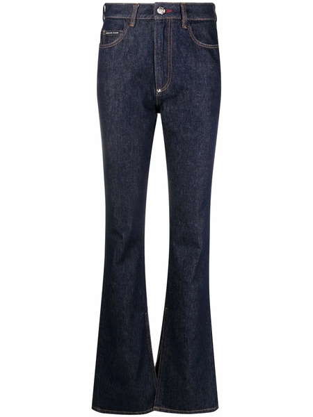  Philipp Plein High-waisted Flared Jeans - Blue 