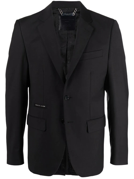  Philipp Plein Iconic Plein Single Breasted Jacket - Black 