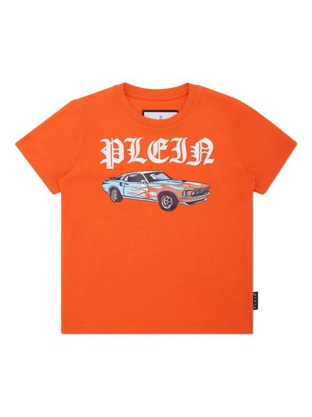  Philipp Plein Junior Cars Racing T-shirt - Orange 