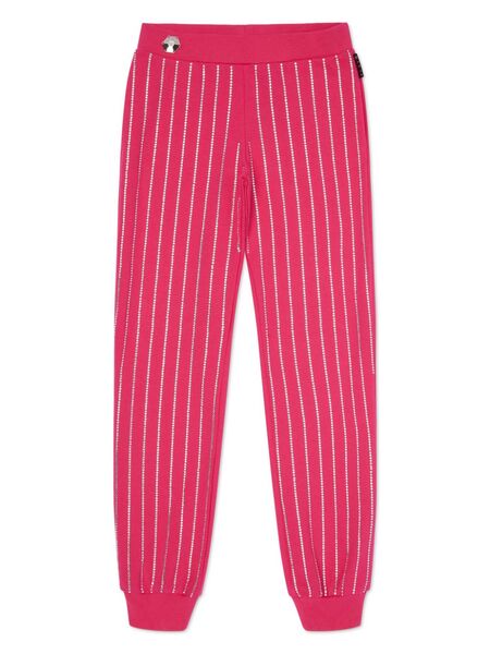  Philipp Plein Junior Crystal-embellished Track Pants - Pink 