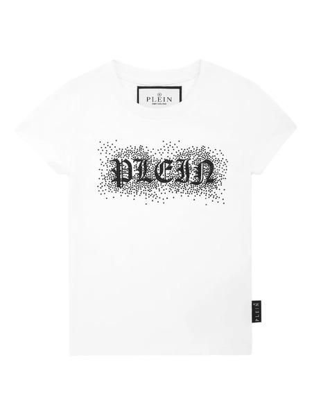  Philipp Plein Junior Gothic Plein T-shirt - White 
