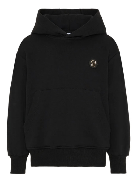  Philipp Plein Junior Graphic Hoodie - Black 