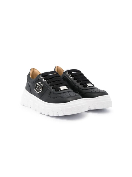  Philipp Plein Junior Hexagon Low-top Sneakers - Black 