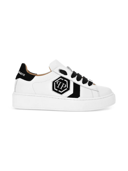  Philipp Plein Junior Hexagon Sneakers - White 