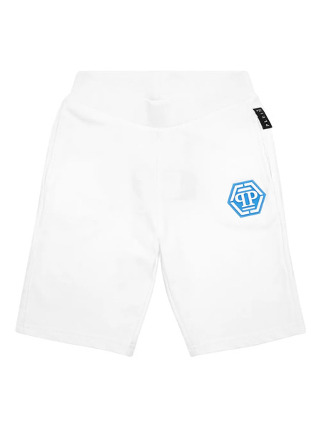  Philipp Plein Junior Iconic Plein Baggy Shorts - White 