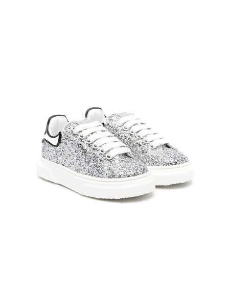  Philipp Plein Junior Low Top Sneakers - Grey 