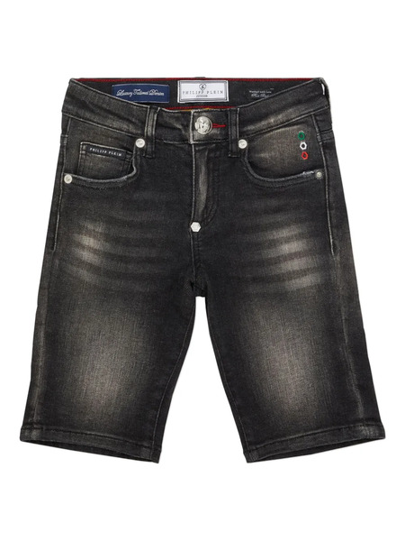  Philipp Plein Junior Mykonos Shorts - Black 