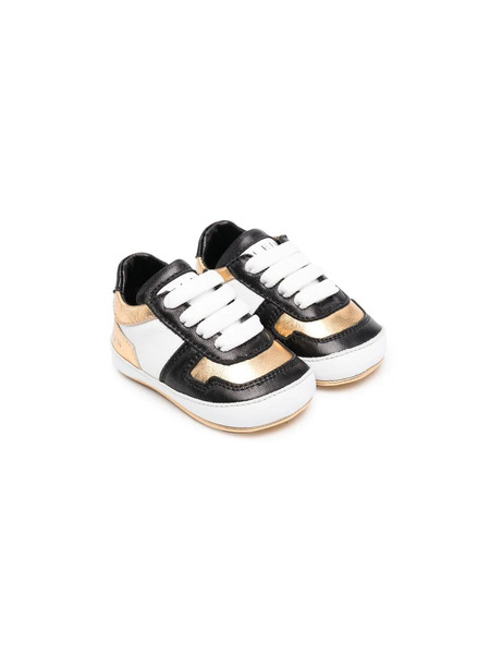  Philipp Plein Junior Newborn Lace-up Sneakers - White 