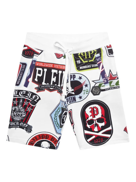  Philipp Plein Junior Patches Shorts - White 