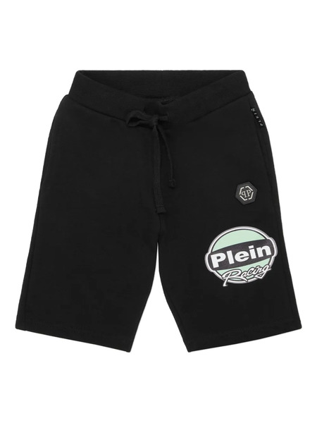  Philipp Plein Junior Racing Club Shorts - Black 
