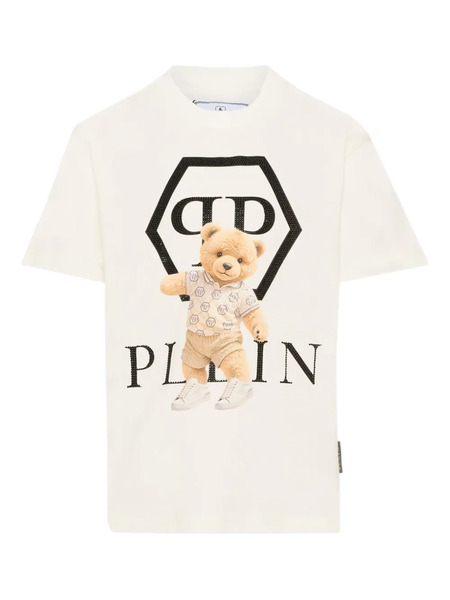  Philipp Plein Junior Short-sleeves Graphic T-shirt - Neutrals 