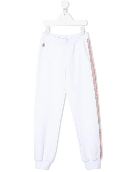  Philipp Plein Junior Side-stripe Track Trousers - White 