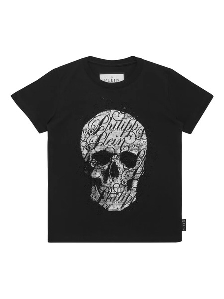  Philipp Plein Junior Skull Embellished T-shirt - Black 
