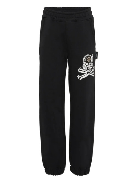  Philipp Plein Junior Skull-graphic Track Pants - Black 