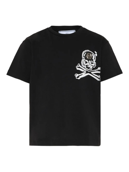  Philipp Plein Junior Skull-print T-shirt - Black 
