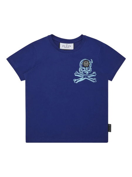  Philipp Plein Junior Skull&bones T-shirt - Blue 