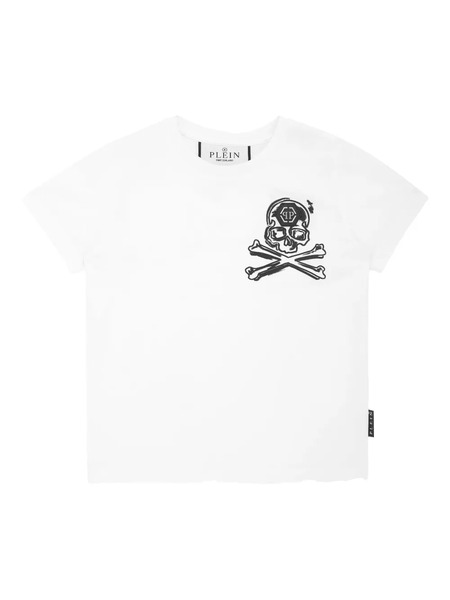  Philipp Plein Junior Skull&bones T-shirt - White 