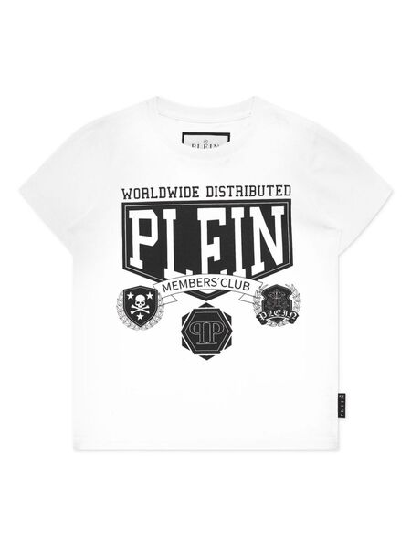  Philipp Plein Junior Slogan-print T-shirt - White 