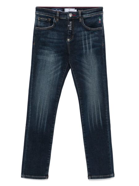 Philipp Plein Junior Super Straight Cut Jeans - Blue 