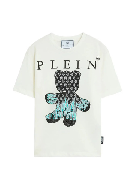  Philipp Plein Junior Teddy Graphic T-shirt - White 
