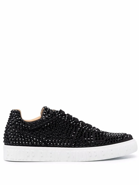  Philipp Plein King Power Stud-embellished Sneakers - Black 