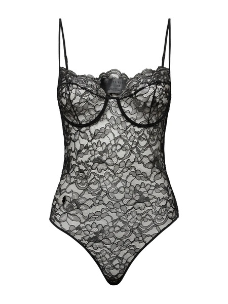  Philipp Plein Lace Bodysuit - Black 