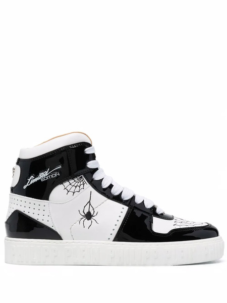  Philipp Plein Leather High-top Sneakers - White 
