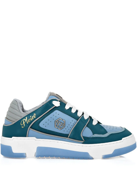  Philipp Plein Leather-panelled Sneakers - Blue 