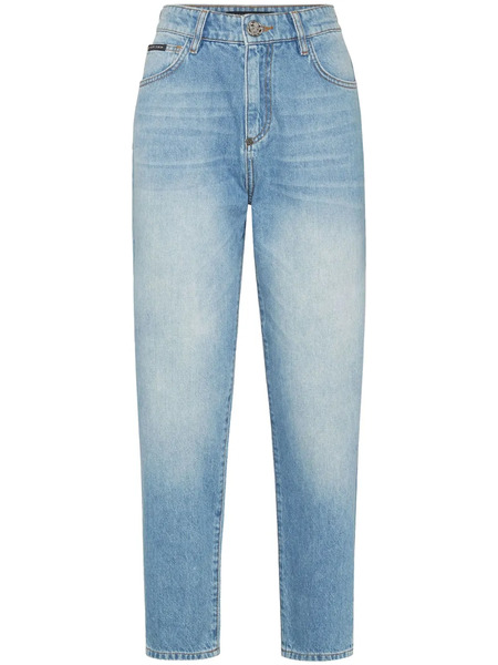 Philipp Plein Logo-appliqué Jeans - Blue 