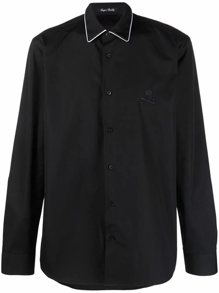  Philipp Plein Logo Button-down Shirt - Black 