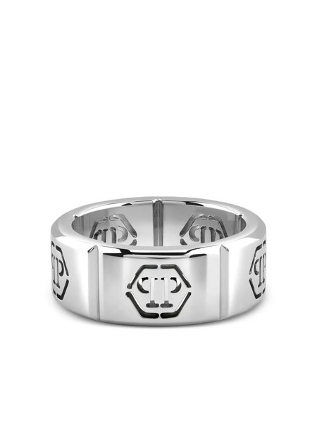  Philipp Plein Logo-engraved Ring - Silver 