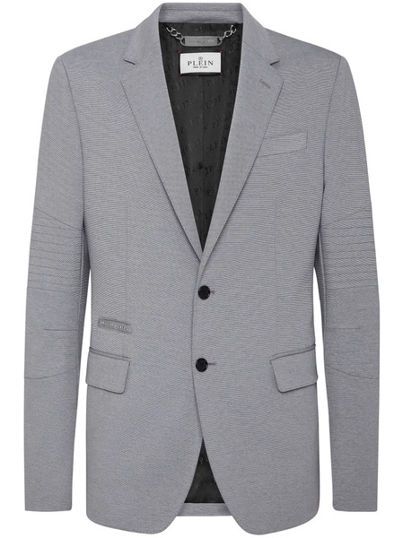  Philipp Plein Logo-patch Jersey Blazer - Grey 