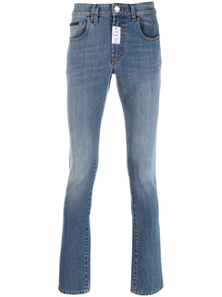  Philipp Plein Logo-patch Skinny Jeans - Blue 